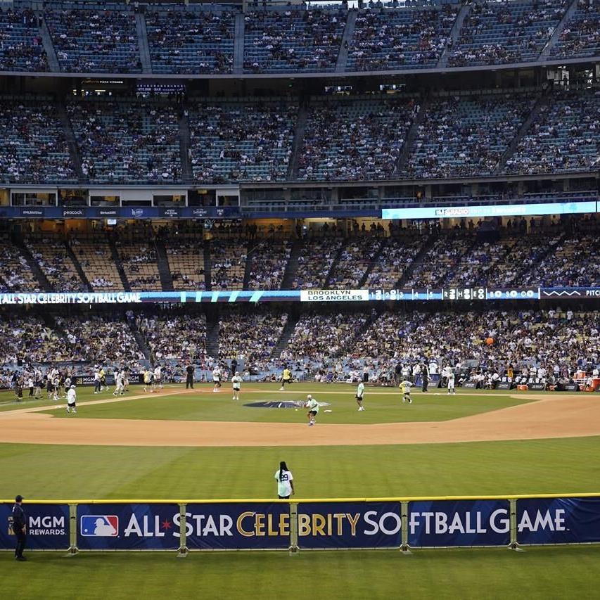 Bryan Cranston hit by liner at All-Star celeb softball game