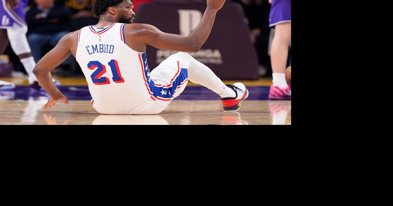 Embiid is hurt again for the 76ers and will miss game vs. Atlanta due to a sore right shin