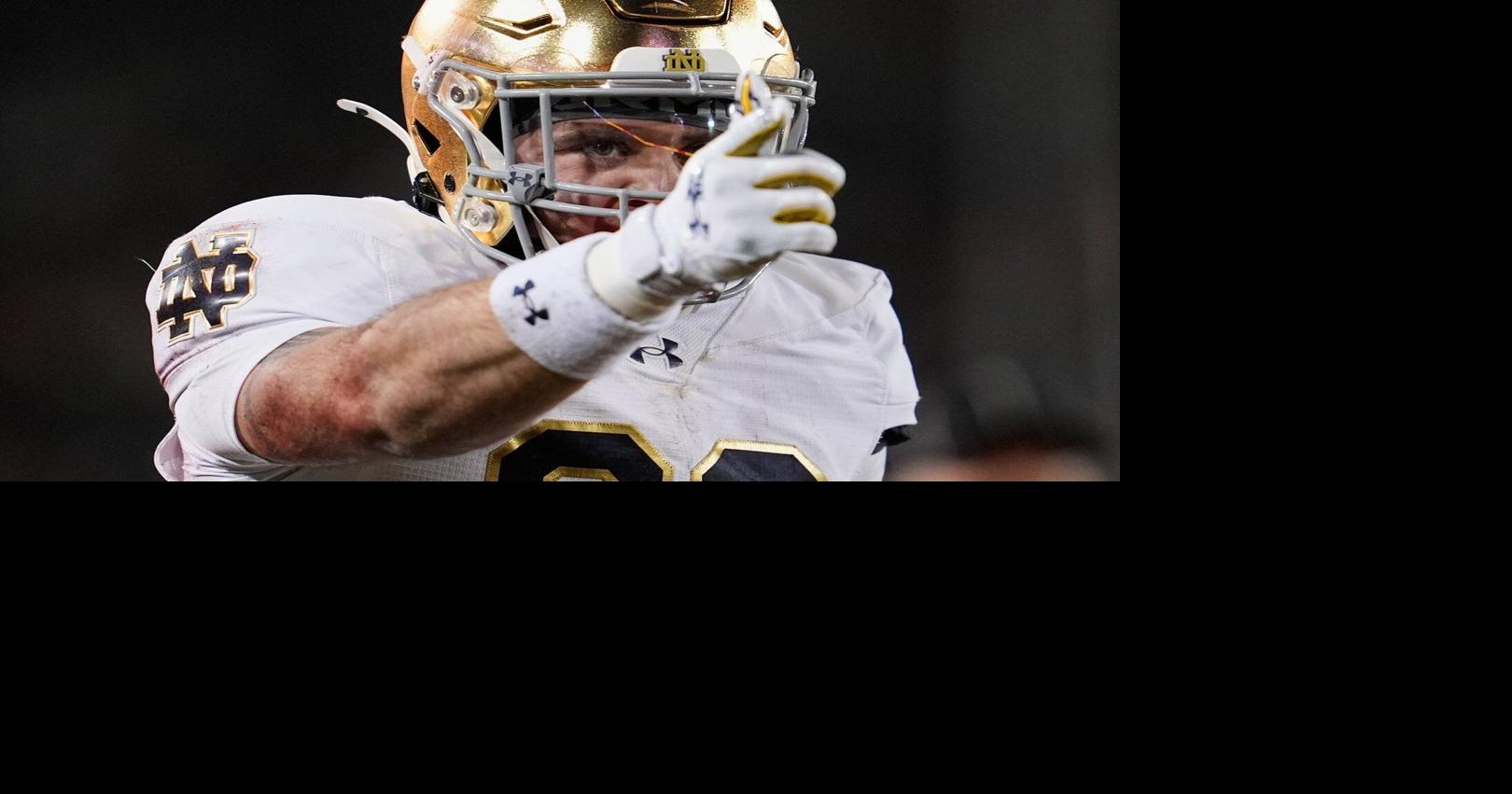 Love gets hurt but returns as No. 9 Notre Dame routs Stanford 49-20