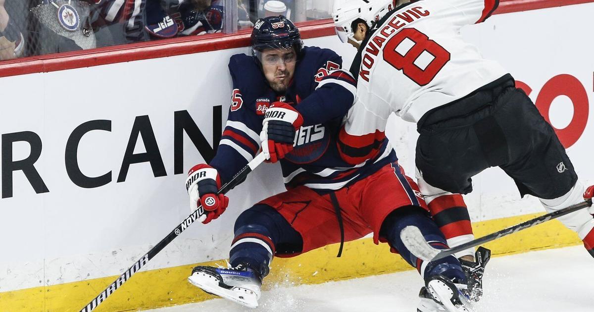 Iafallo scores twice, Jets down Devils 4-0 for 50th win this season