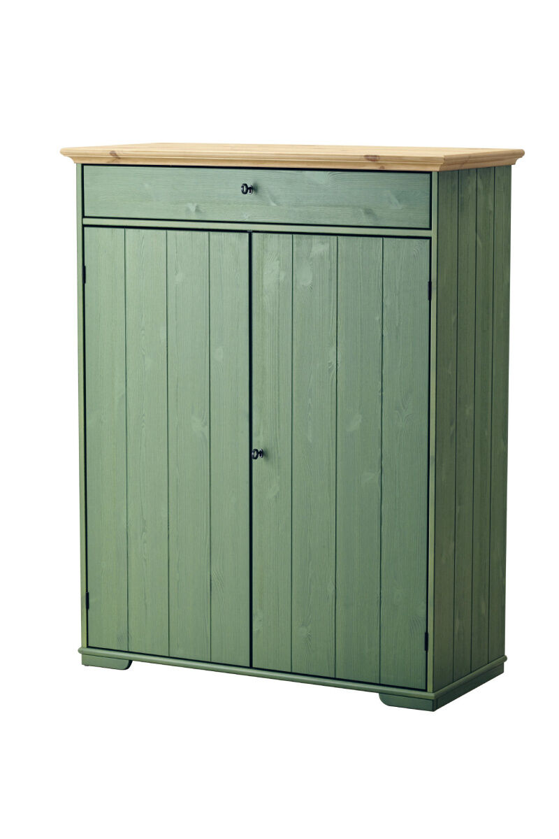 Ikea green shop linen cupboard