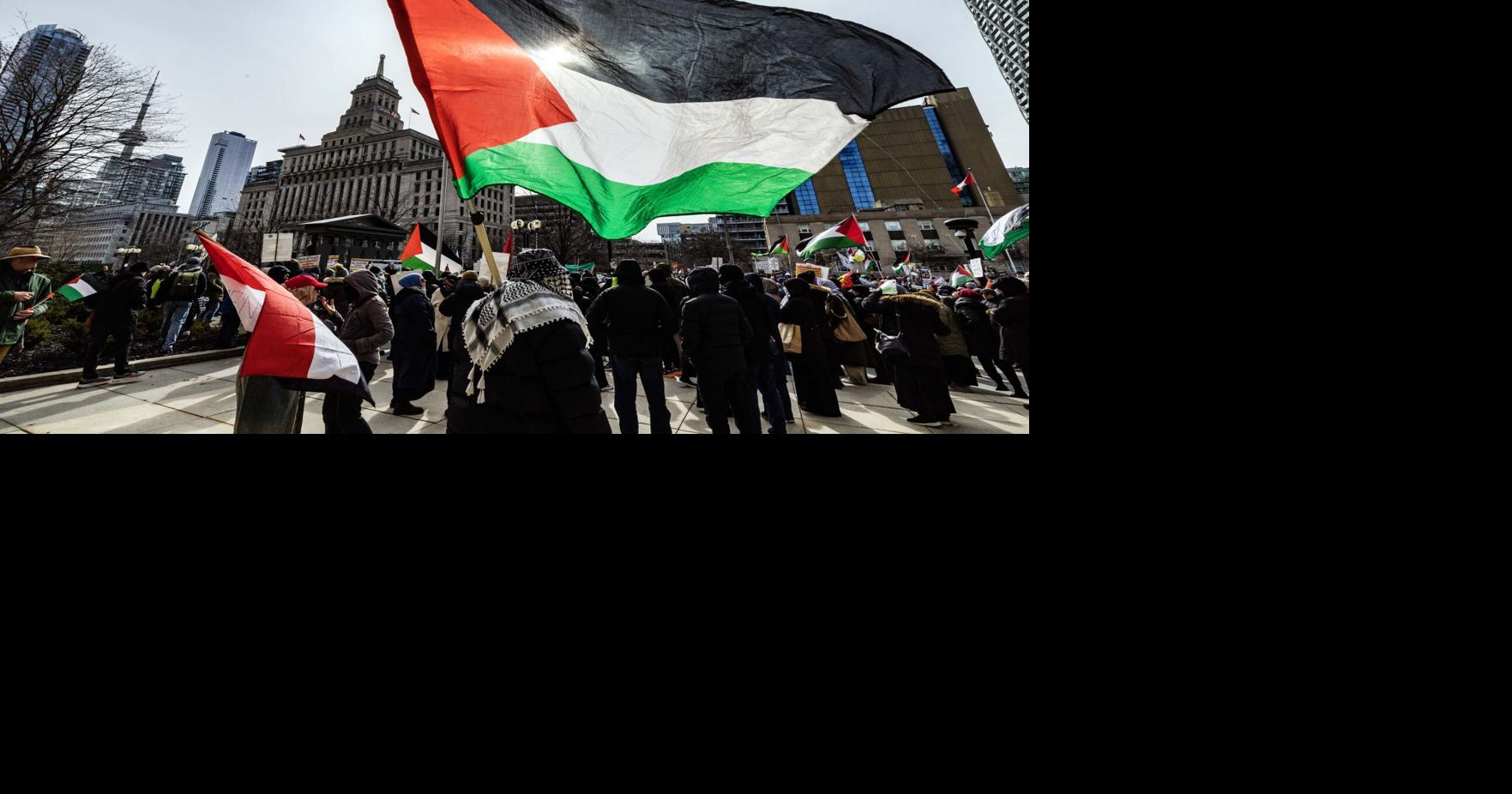 Toronto City Hall raises Palestinian flag, joining other cities across Canada