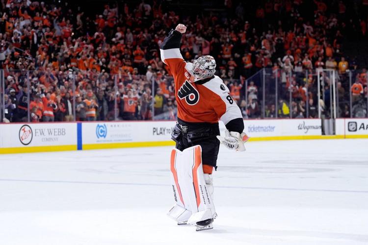 Cam do! Flyers are sky high after York scores OT winner, launches stick ...