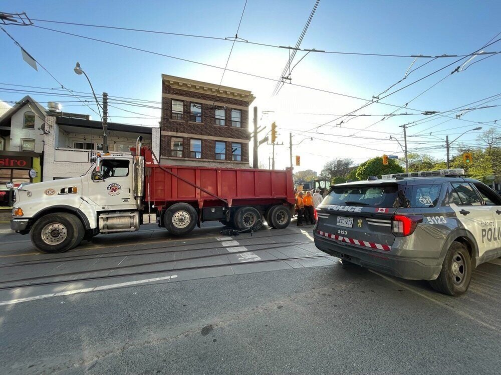 Cyclist seriously injured in crash with dump truck driver