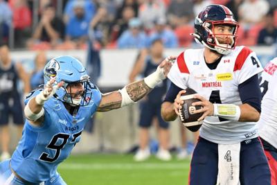 Sneads fourth-quarter touchdown rallies Alouettes past Argonauts 21-19