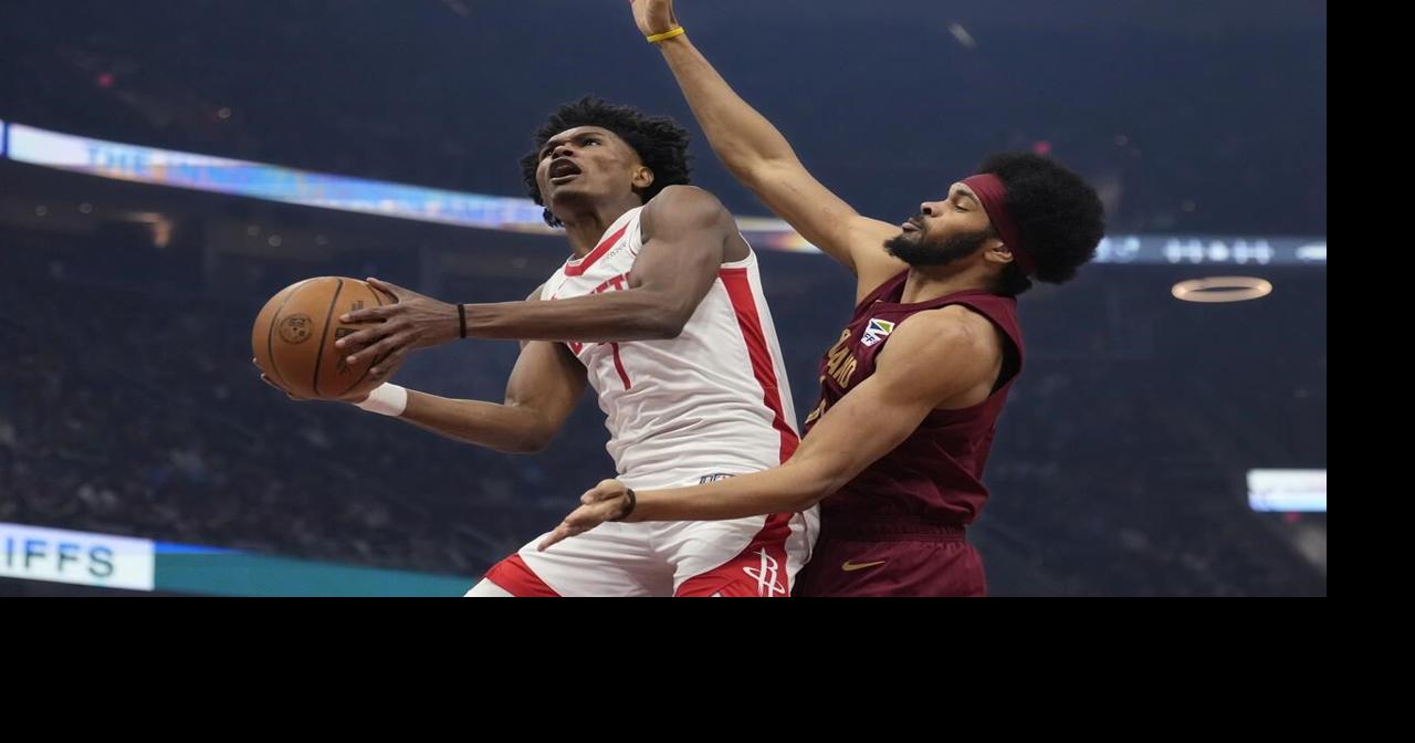 Thompson has triple-double as Rockets beat East-leading Cavaliers for second time in week, 135-131