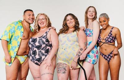 Hayley Elsaesser Plus Size Swimsuits Are Pretty and Playful