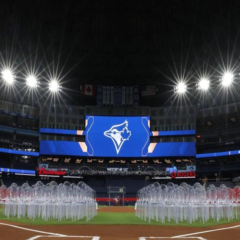 Baseball at the Rogers Centre in Downtown Toronto Editorial Photo