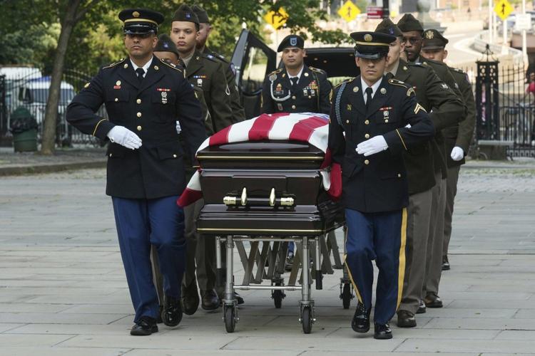 Mourners pay respects to late US Rep. Charles Rangel as his body lies ...
