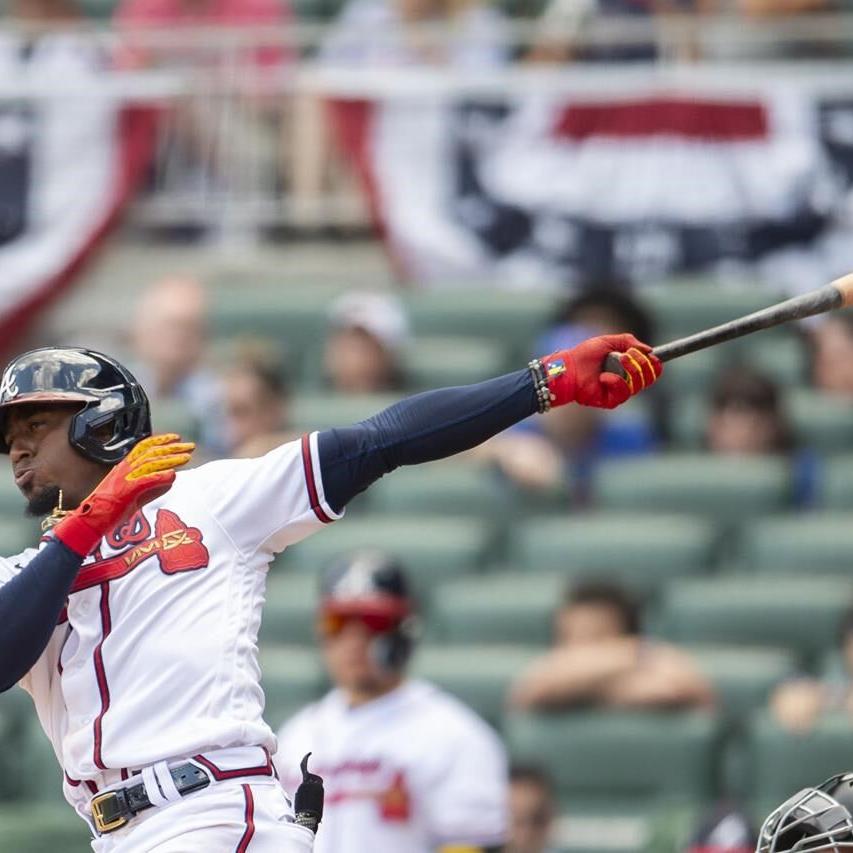 Ozuna hits 2 HRs in Braves' offensive show, beat Marlins 6-3 - The San  Diego Union-Tribune