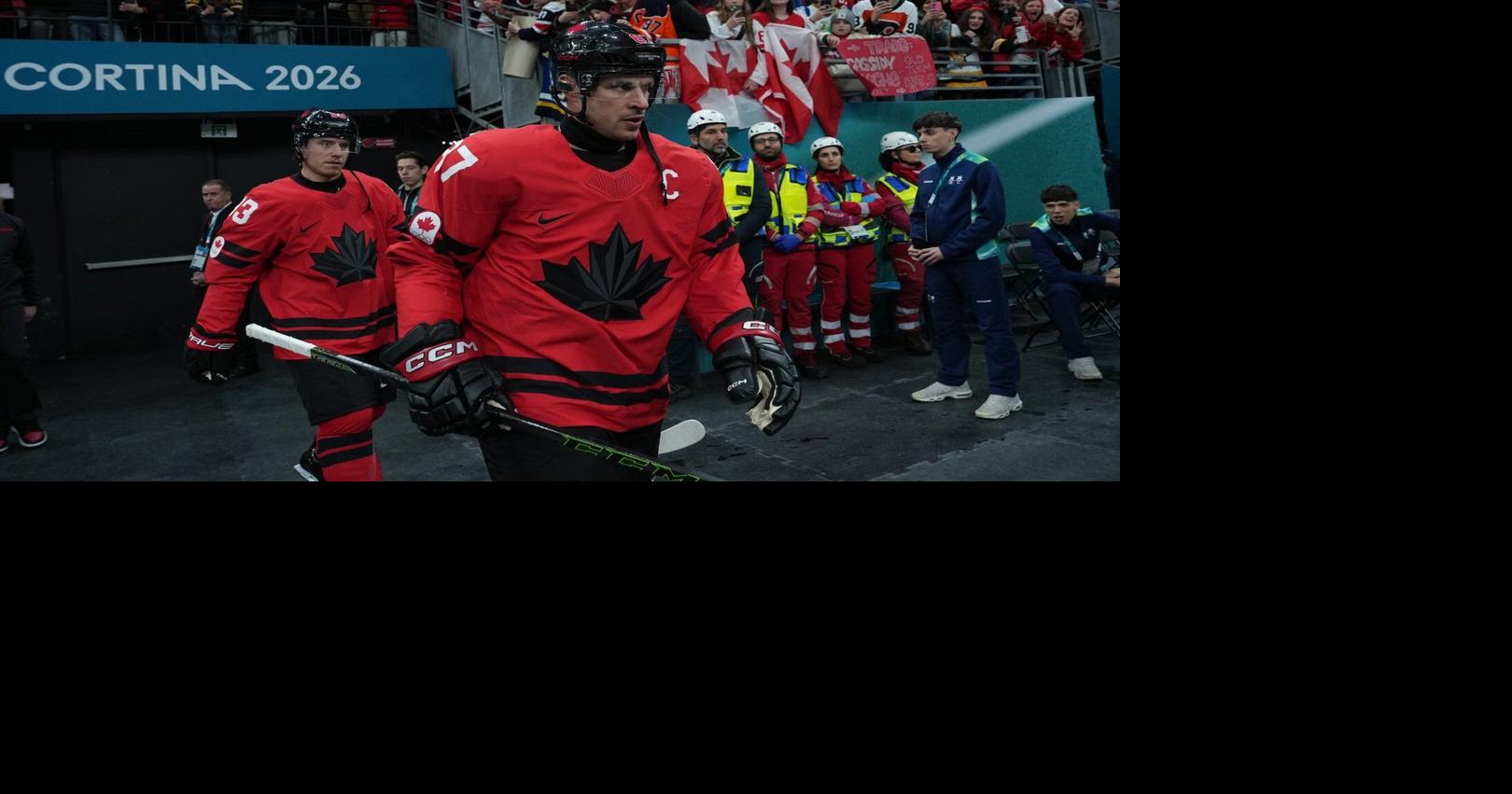 Crosby out of Olympic semifinal, McDavid to captain Canada against Finland