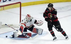 Sergei Bobrovsky has 30-save shutout as Panthers blank Senators 6-0