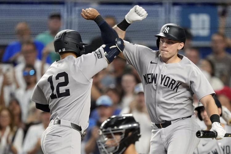 Stowers homers as Marlins beat Yankees 7-3 to earn first sweep of New ...