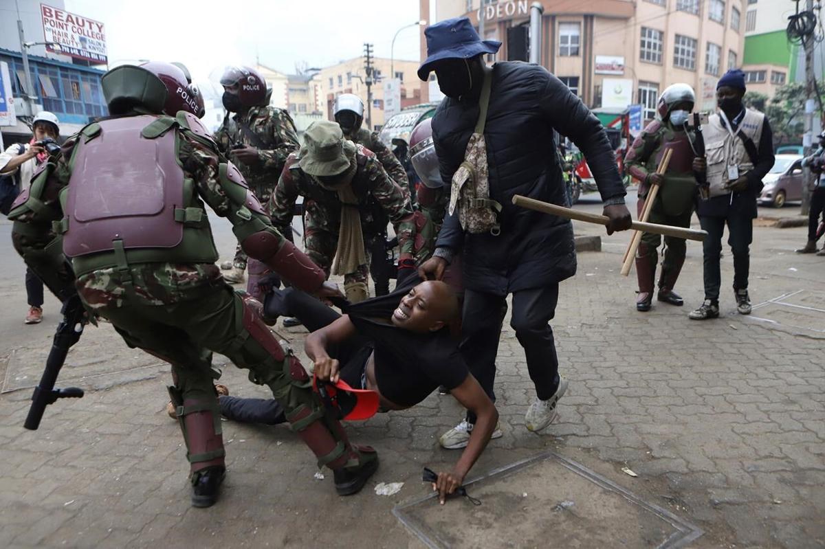 Police in Kenya fire tear gas at protesters as new ministers