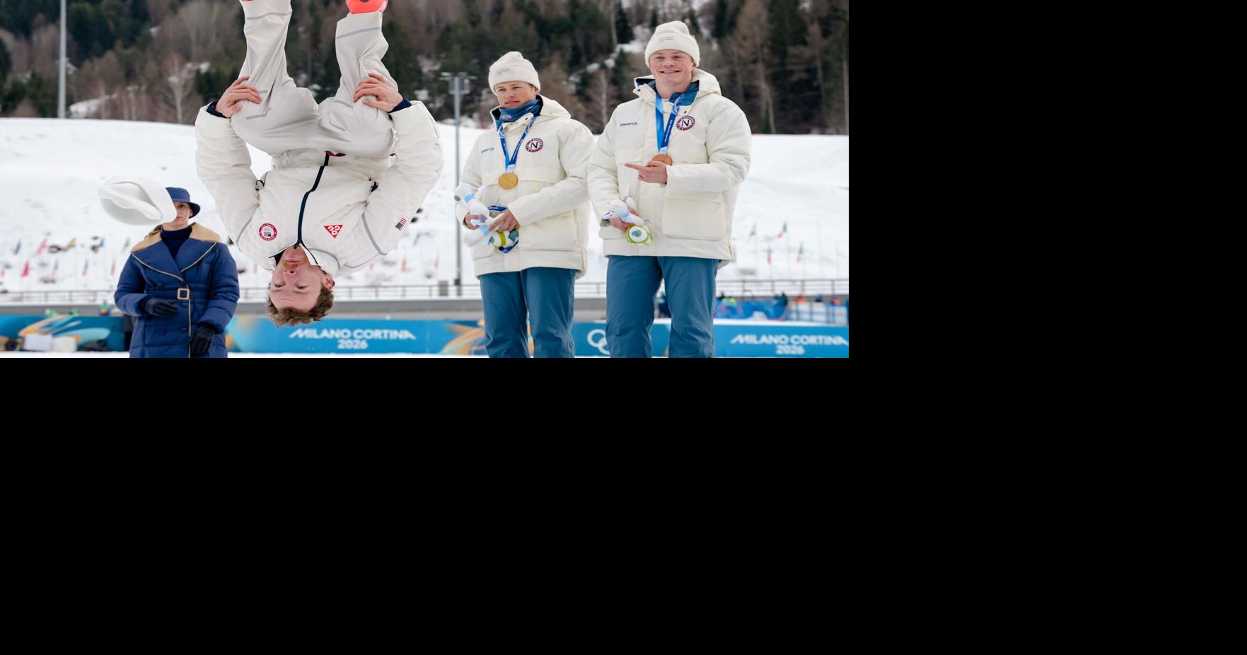 Backflip on the podium, breakthrough on the snow, as Ben Ogden hails new generation of US skiers