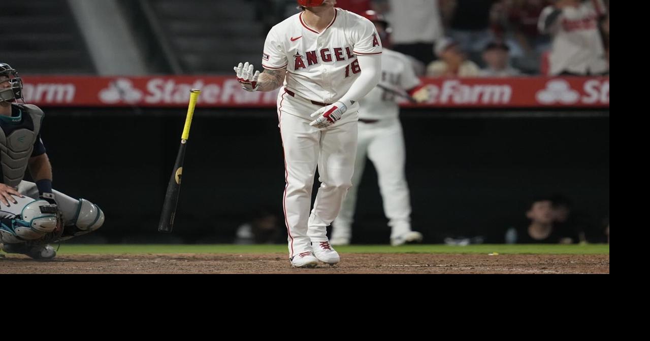 Moniak's two late homers, including walk-off shot, rally Angels past Mariners 5-4