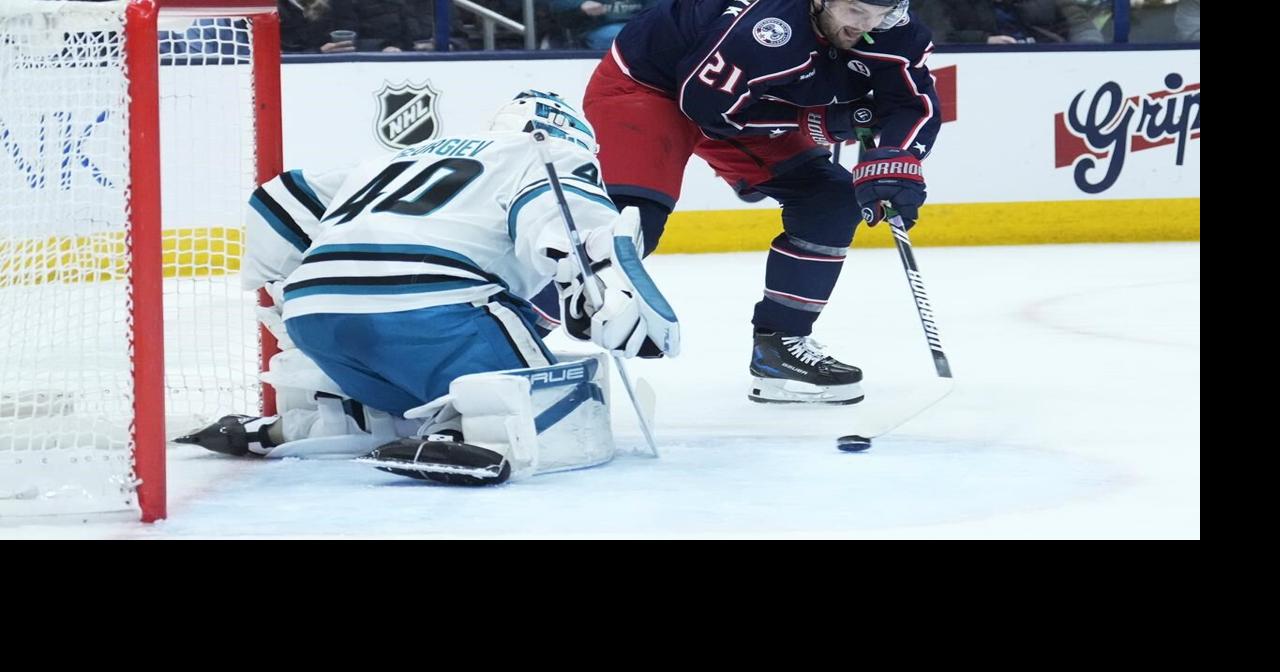 Blue Jackets extend win streak to 6 with 4-1 victory over Sharks