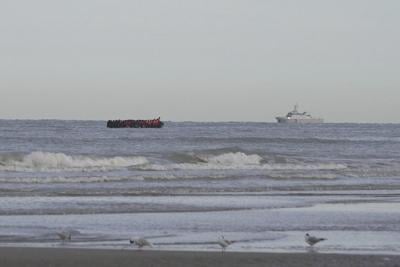 French police are slashing migrant boats but they're still determined to reach the UK