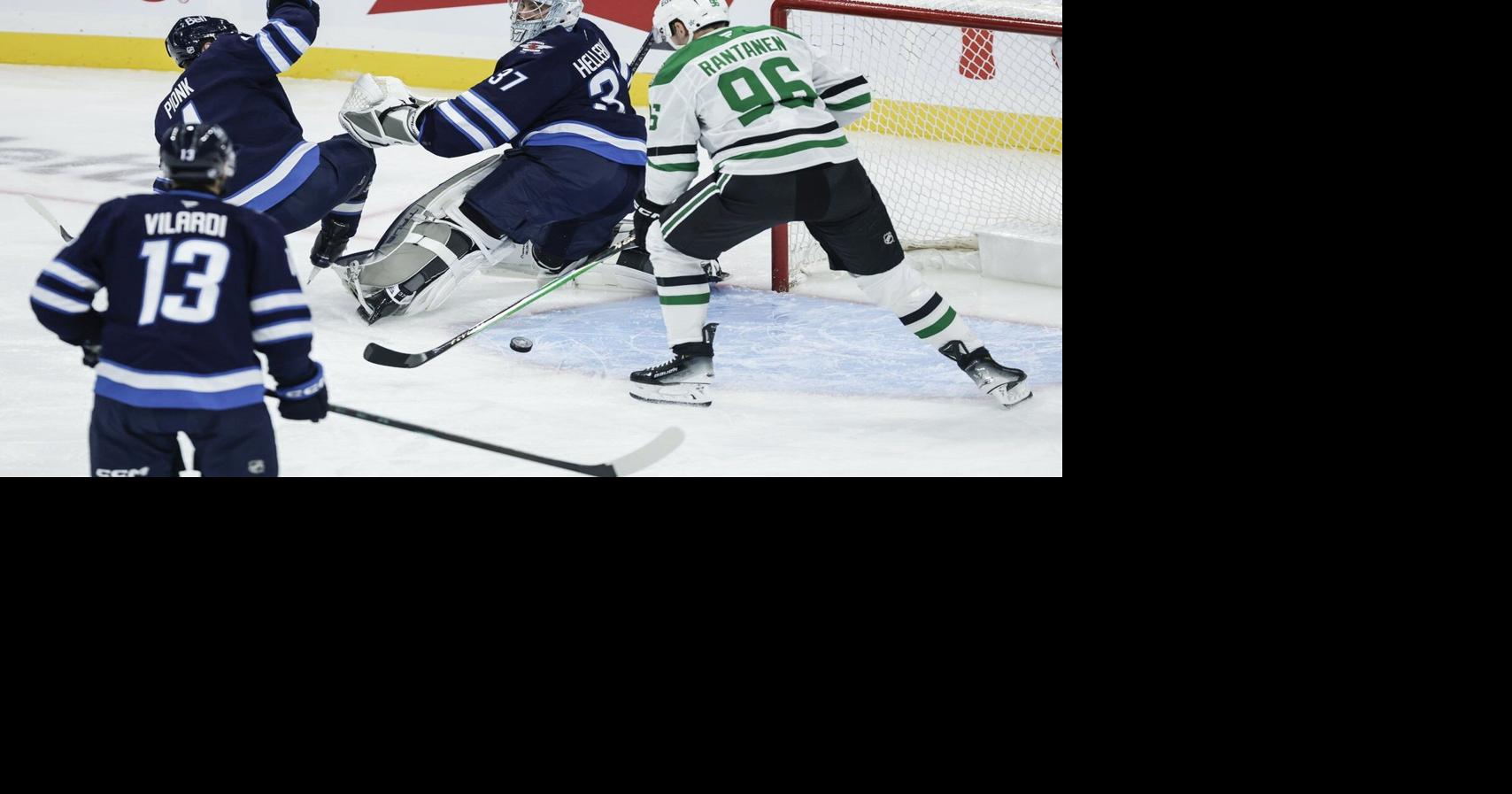 Rantanen's three-point night lifts Stars past Jets 5-4 in Winnipeg home opener