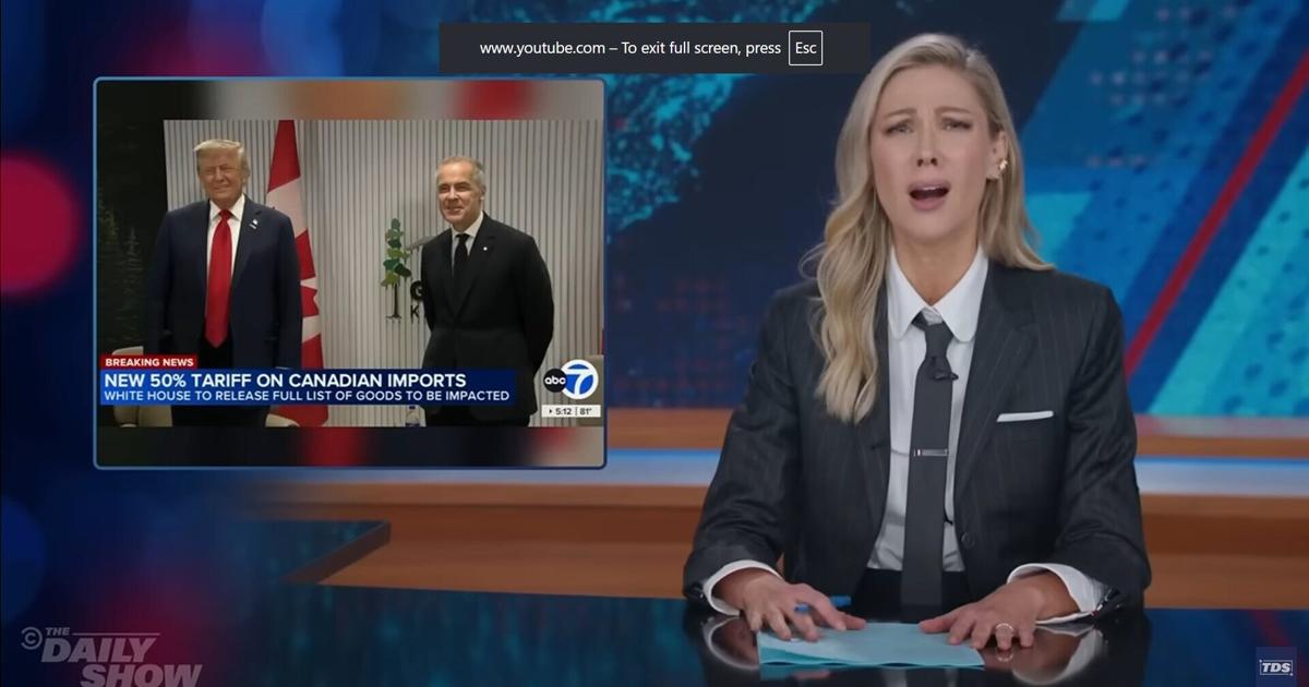 ‘Fighting again with Canada?’ Desi Lydic talks tariffs and Canada on The Daily Show Tuesday