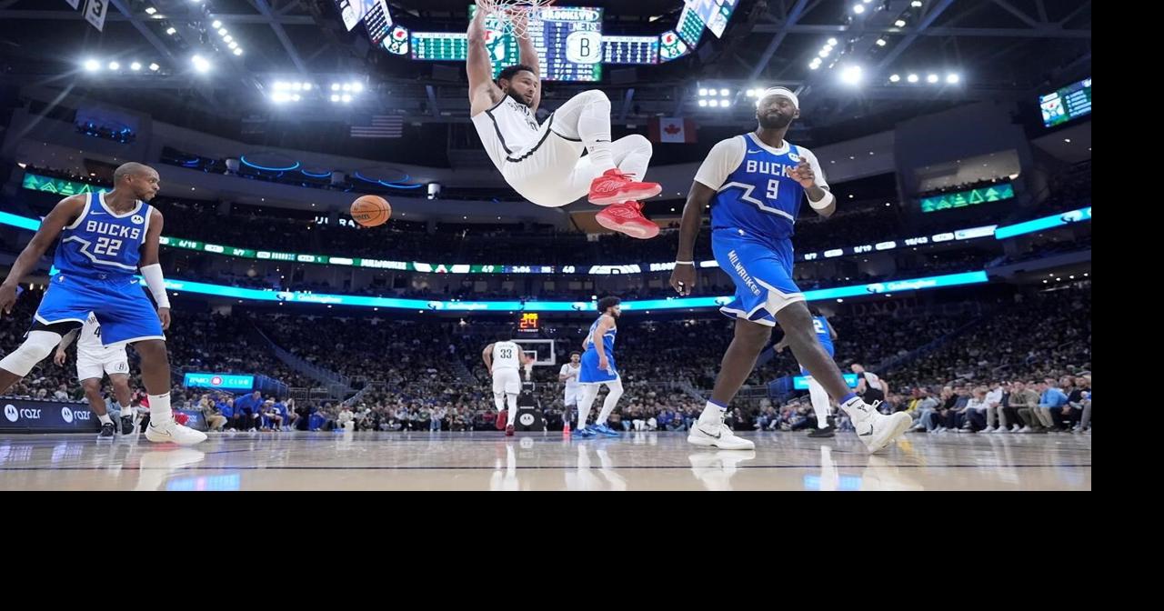 Nets rally late for 111-105 victory over Bucks, who played again without Antetokounmpo and Lillard