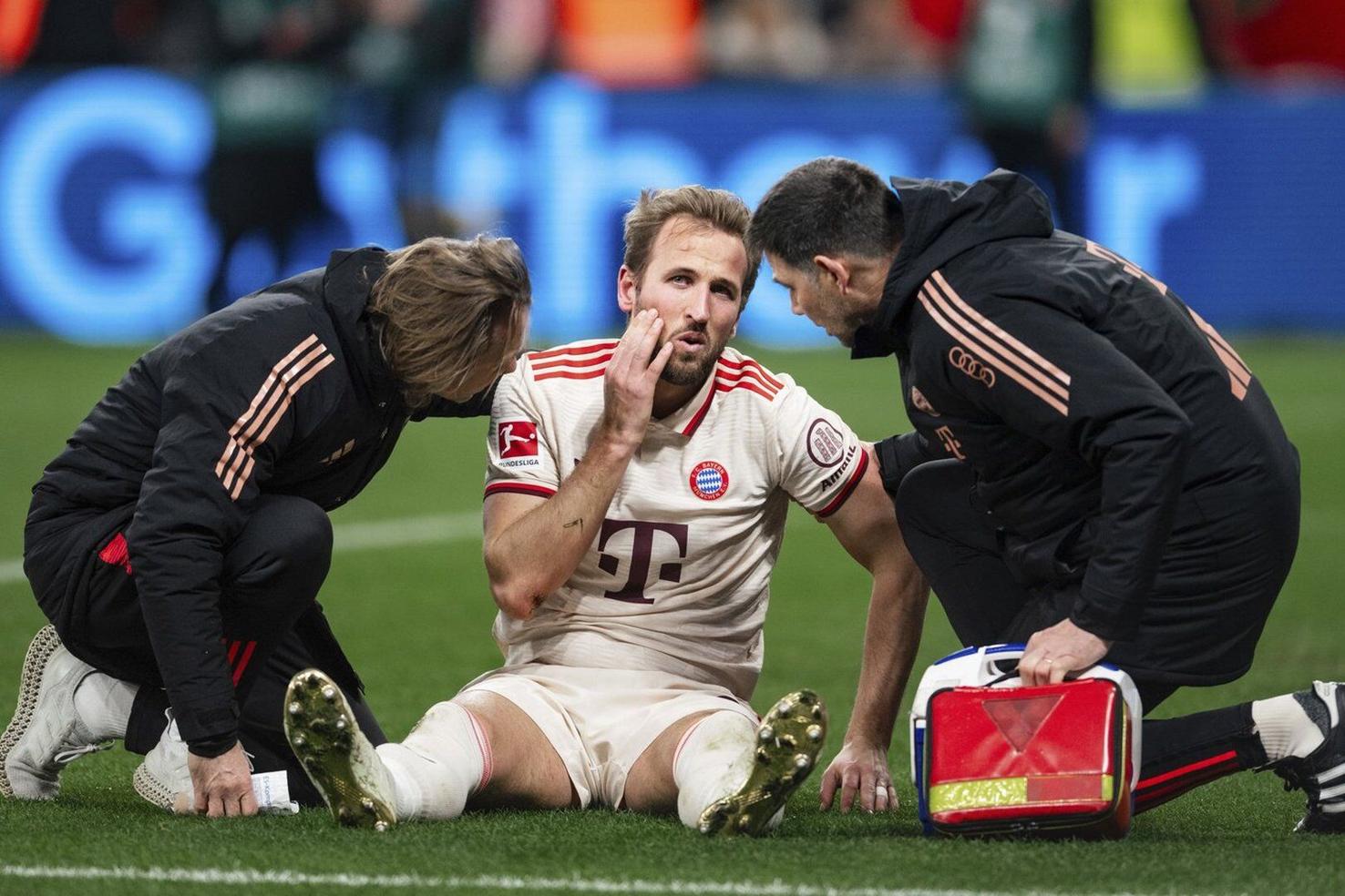 Harry Kane misses Bayern training with facial injury a day ahead of
