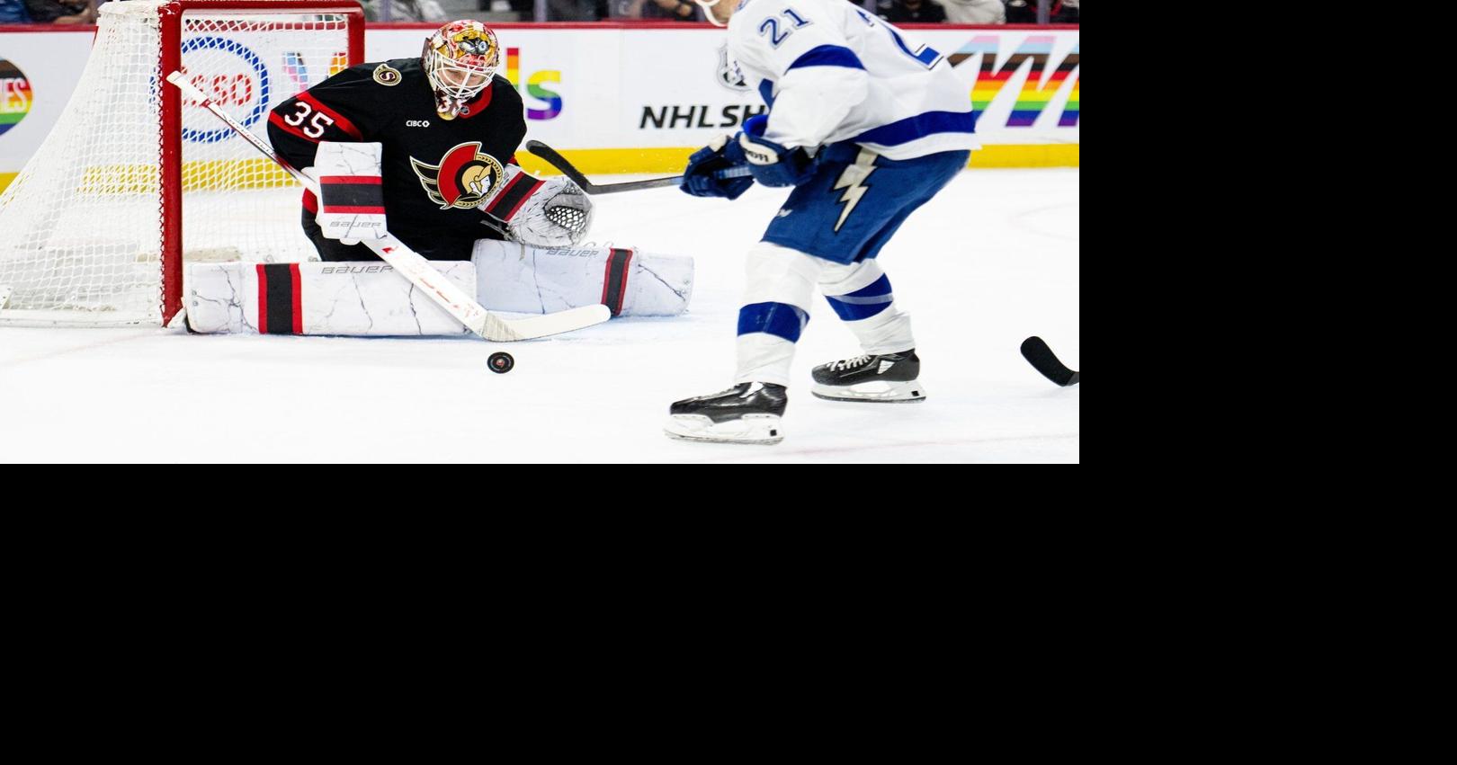Ullmark, Senators hold off Lightning for 2-1 victory