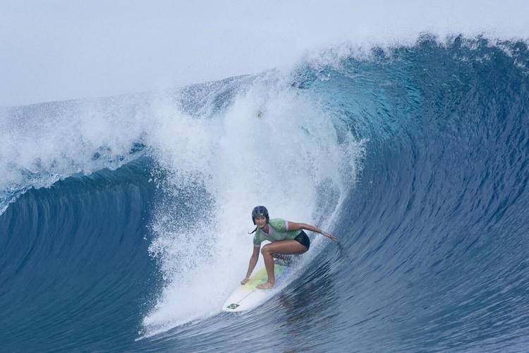 Olympics surfing competition starts in Tahiti with wave rides, wipe outs