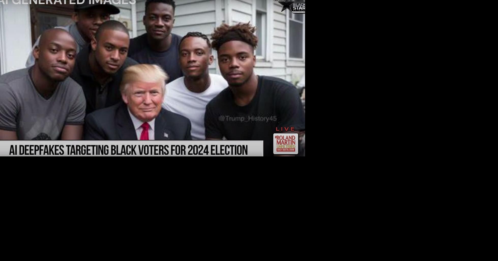 In these scary AI fakes Donald Trump loves Black people