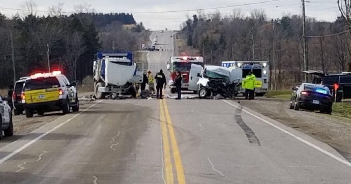 Driver killed in head-on crash with dump truck near Schomberg