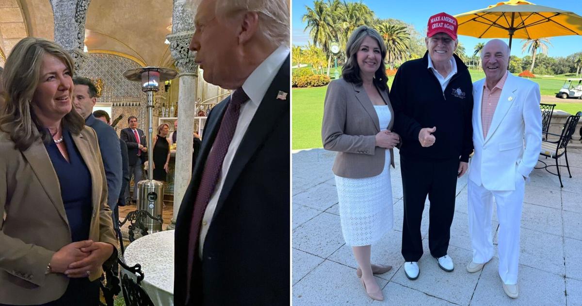 Danielle Smith meets with Donald Trump at Mar-a-Lago