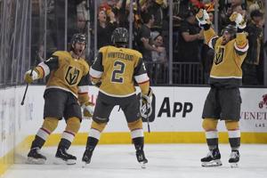 Noah Hanifin breaks late tie, Golden Knights beat Stars 2-0 to force Game 7