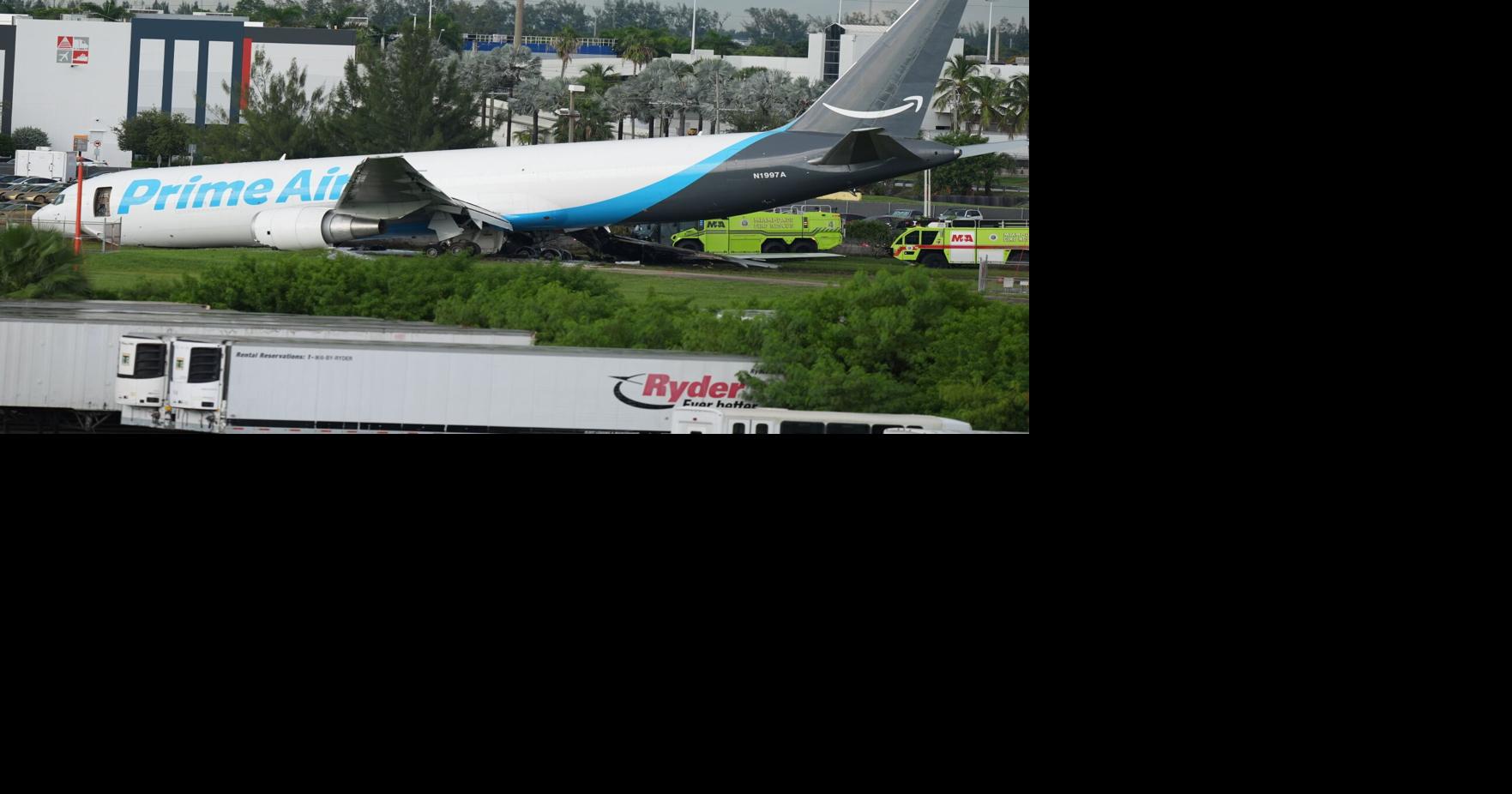 At least 5 dead after Amazon cargo plane barreled off runway at Miami airport