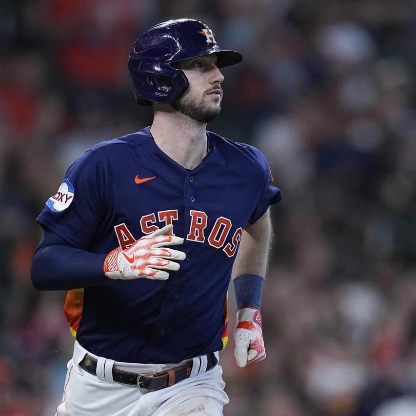 Tucker triples twice in one inning, Astros rout Padres 12-2