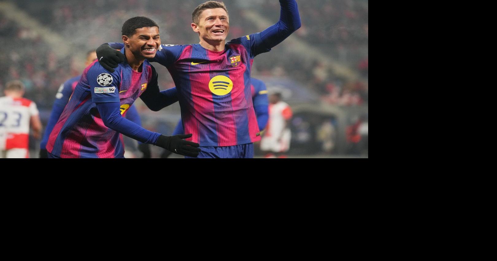 Lewandowski scores for the 15th consecutive season in the Champions League