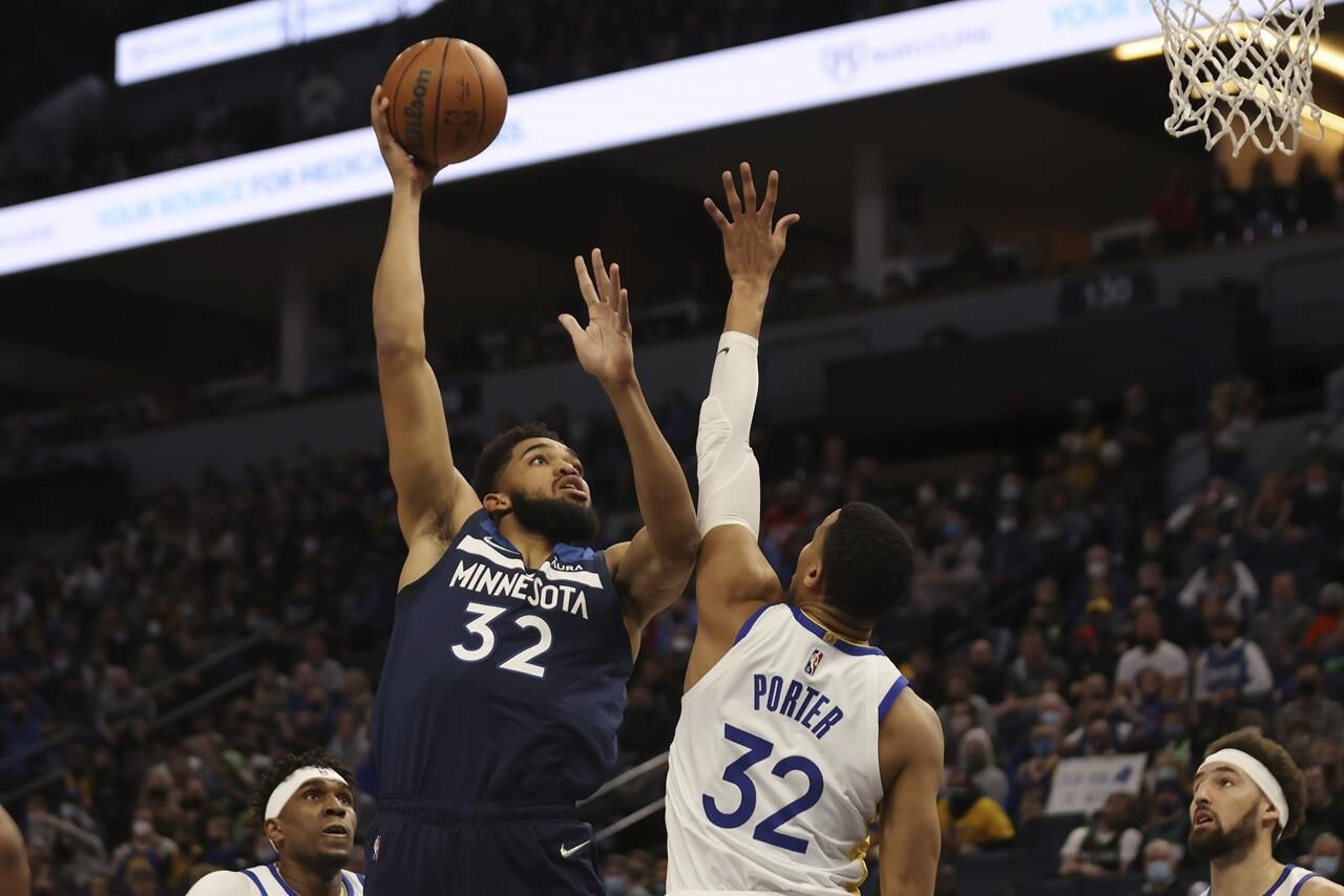 Towns Carries Timberwolves Past Curry-less Warriors, 119-99