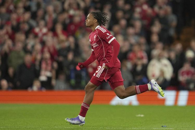 Liverpool teenager Rio Ngumoha gets first start of the season