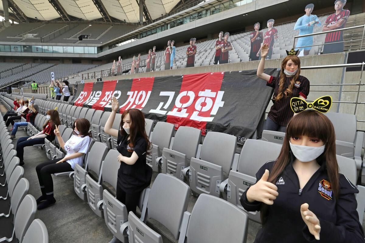 Korean soccer club apologizes for putting sex dolls in seats