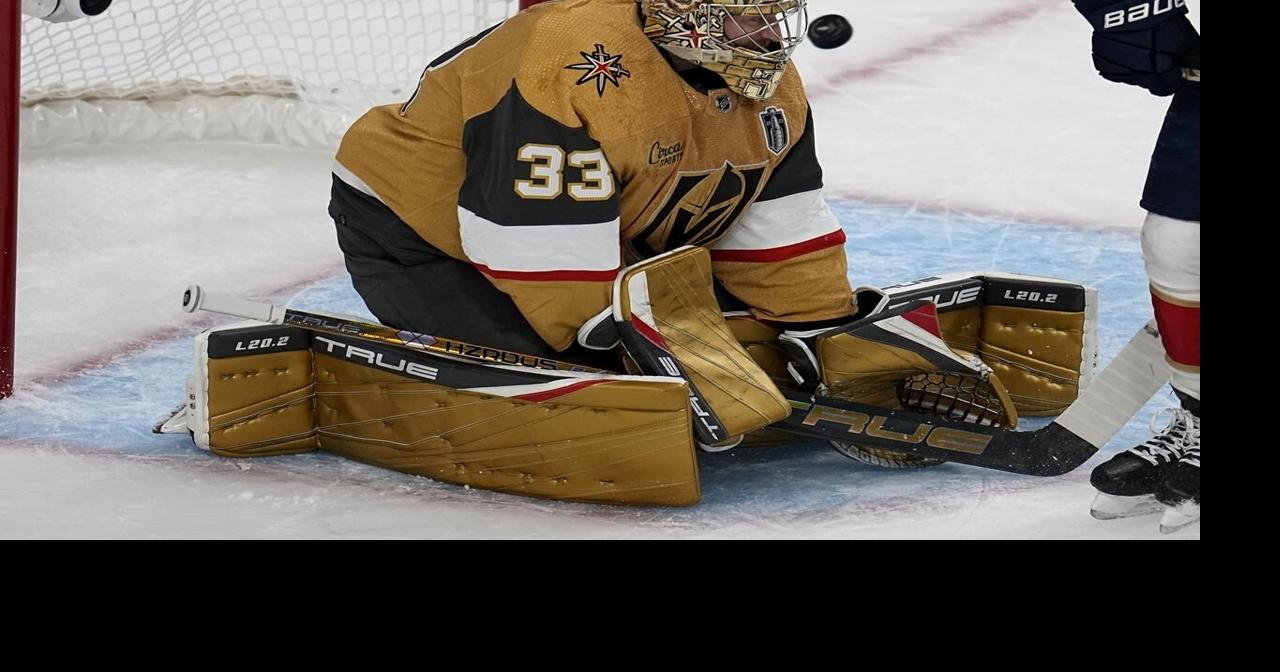Vegas goalie Adin Hill makes highlightreel stick save in Game 1 of