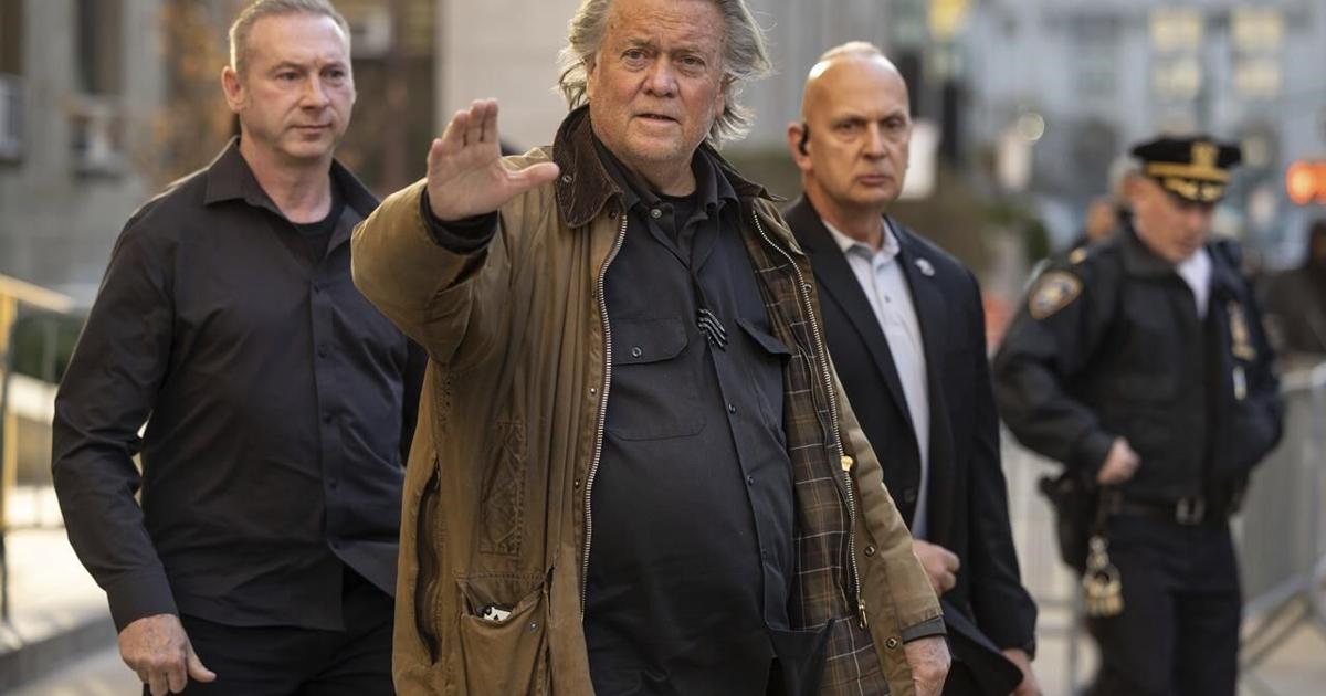 Trump ally Steve Bannon blasts 'lawfare' as he faces New York trial after federal prison stint