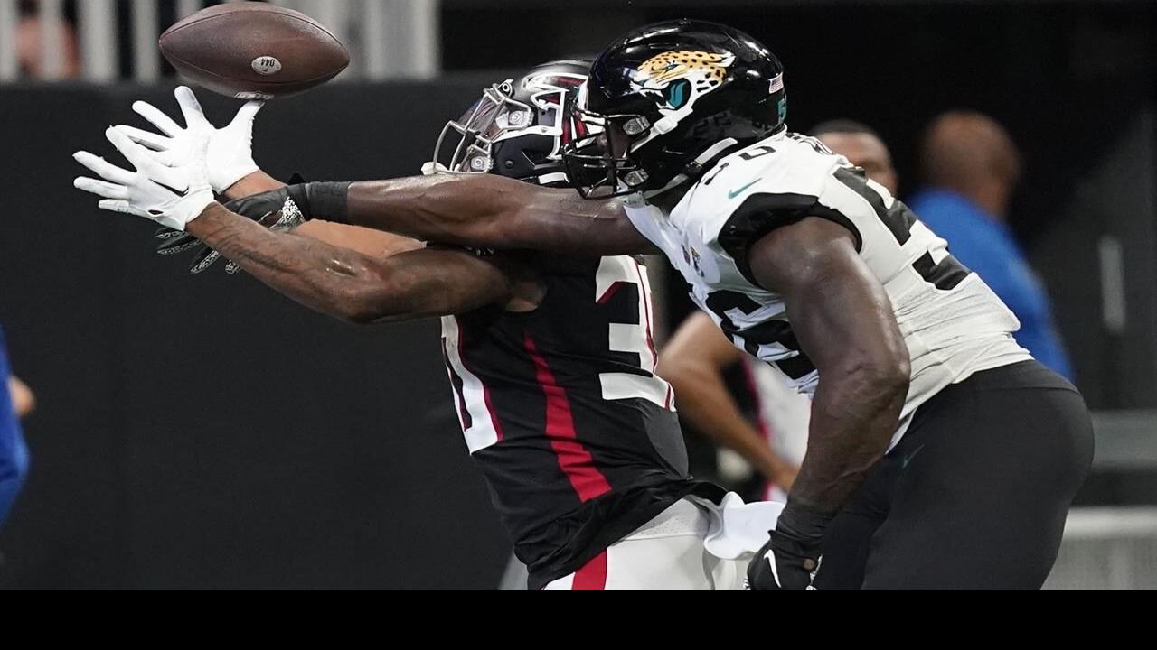 Jacksonville Jaguars running back Qadree Ollison (38) is seen