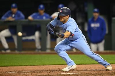 Daulton Varsho details first home run as a Blue Jay, outfield assist vs.  Royals