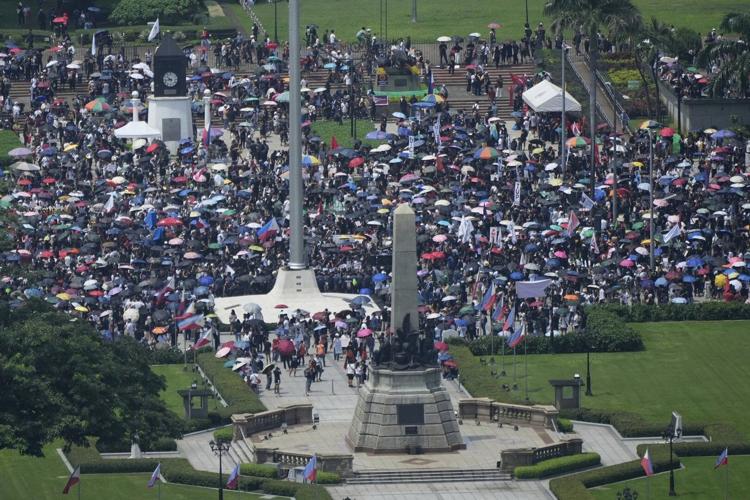 Thousands protest in the Philippines over massive corruption scandal