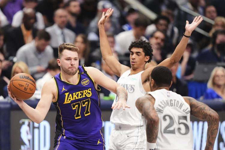 Luka Doncic scores 45 points in Dallas return as Lakers clinch playoff ...
