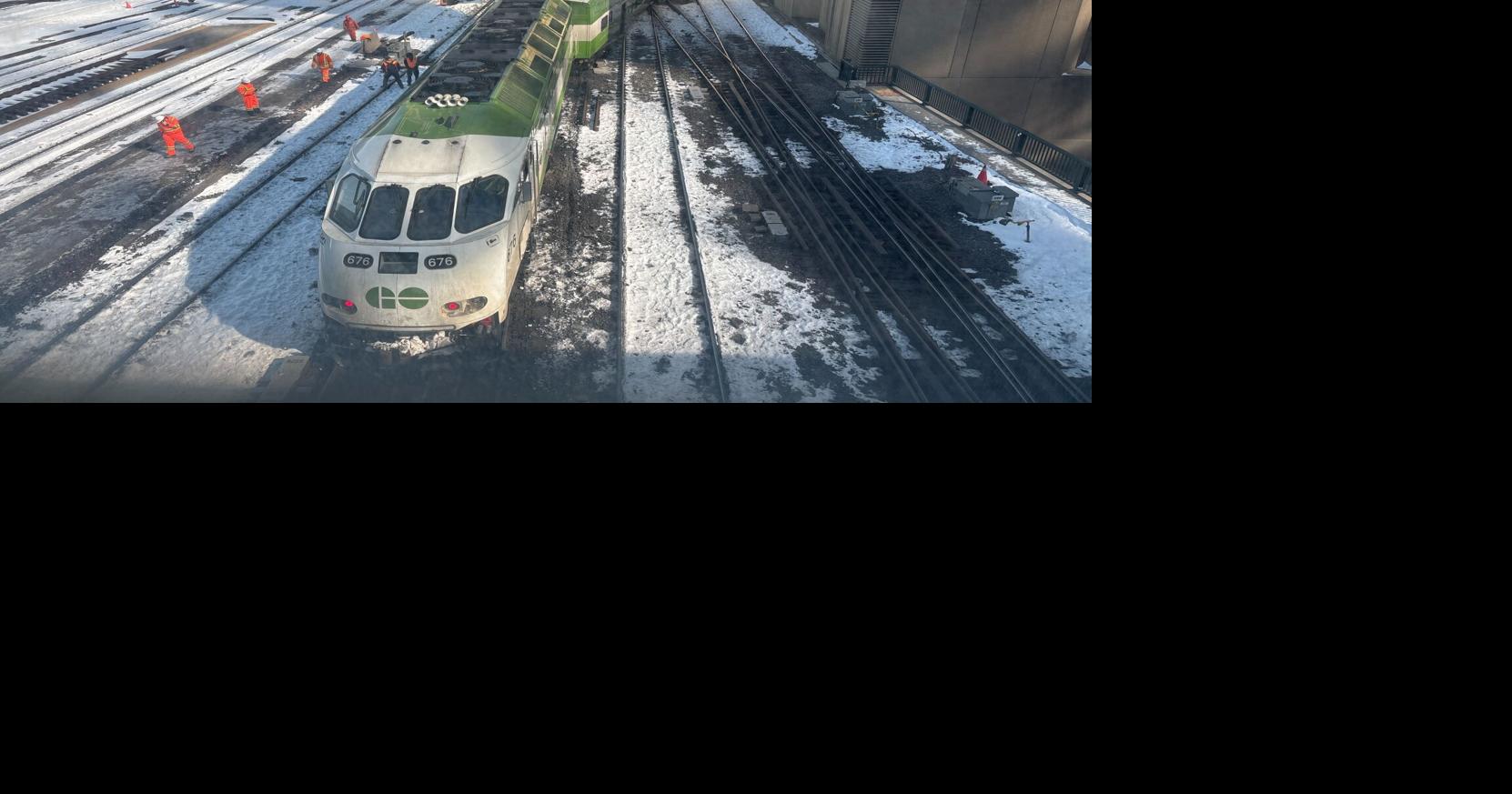 Crews are working on the issue, but trains will not move through the area until the issue is fixed, according to a service update on the GO website. 