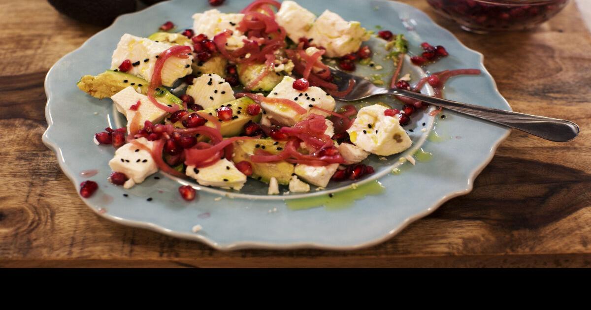 Nigella Lawson’s Feta and Avocado Salad with Crimson Onions