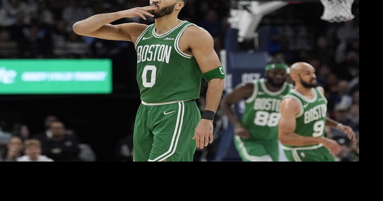 Jayson Tatum's big night lifts short-handed Celtics past Timberwolves 118-115