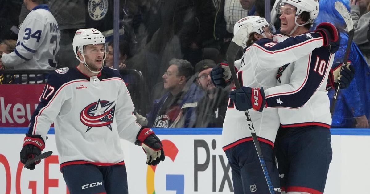 Blue Jackets hold off late Maple Leafs comeback effort to take 6-5 OT win