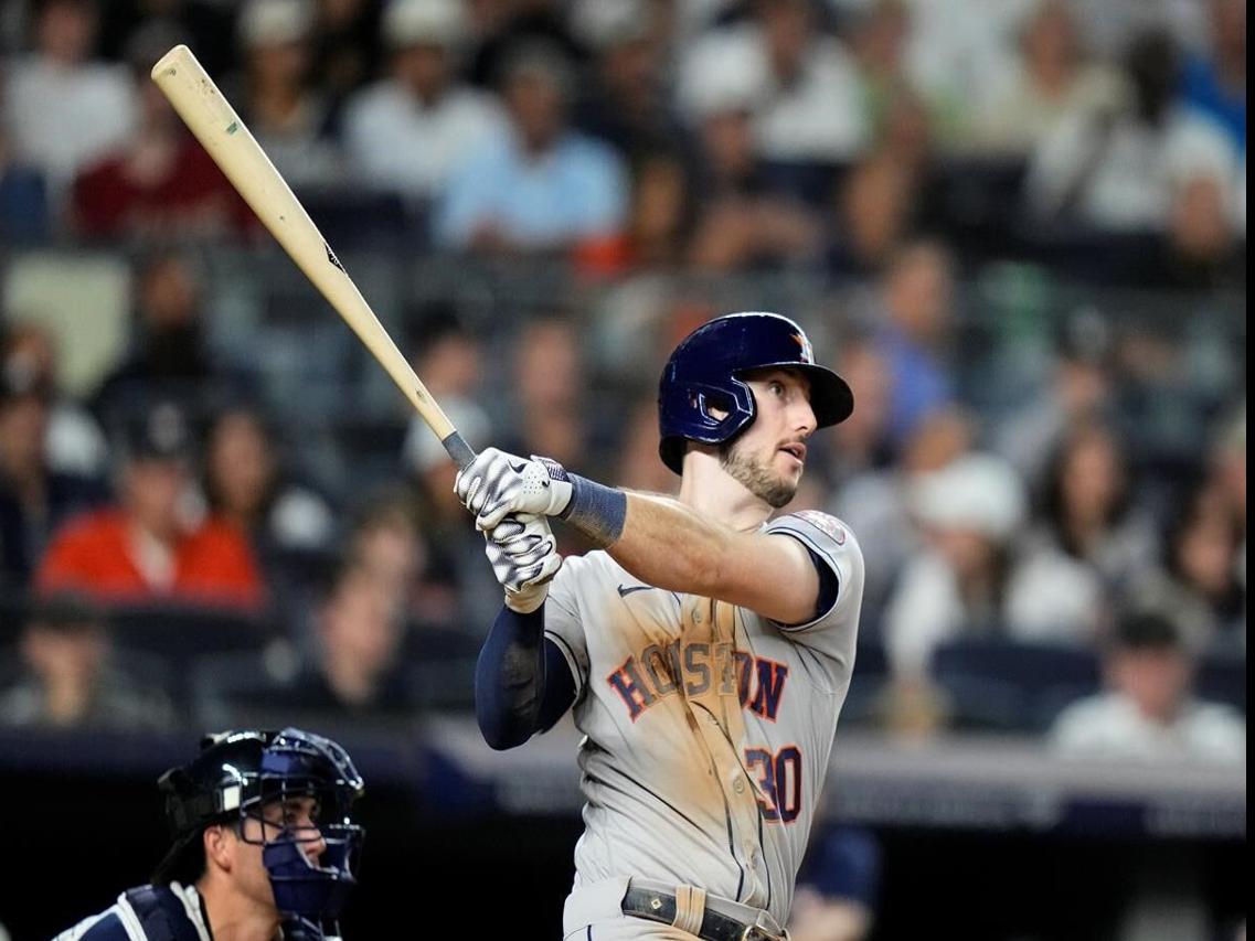 Astros' Chas McCormick, viral sensation for catch, breaks out at plate