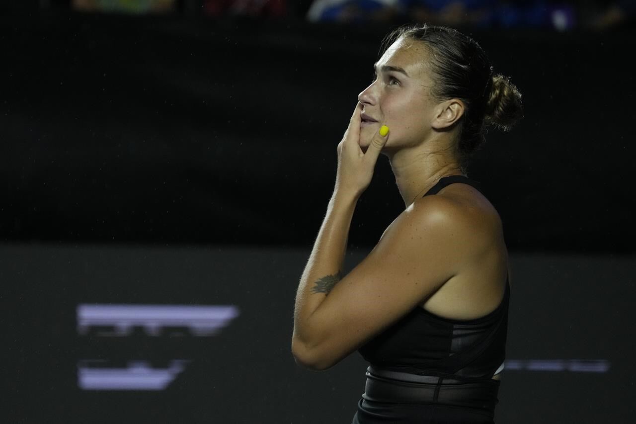 The WTA Finals Match Between Aryna Sabalenka And Elena Rybakina Was ...